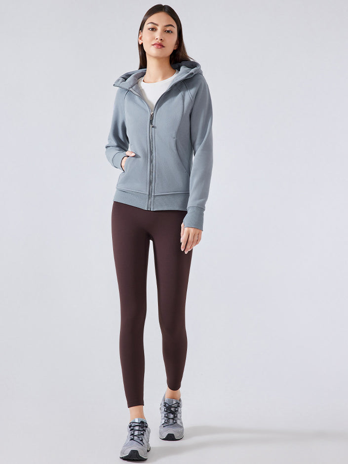 Active Wear Zip Up Hoodie