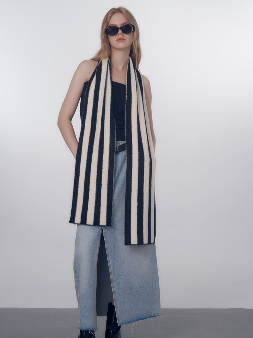 Women's Chic Striped Long Scarf