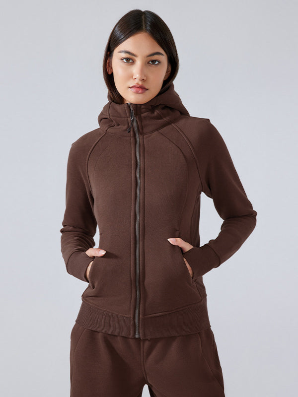 Active Wear Zip Up Hoodie