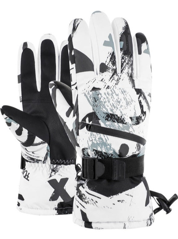 Winter Graffiti Snowboard Ski Warme Handschuhe