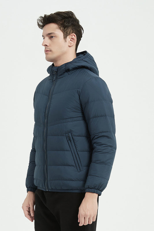 Daunenjacke mit Kapuze - Leichte Steppjacke für Winter