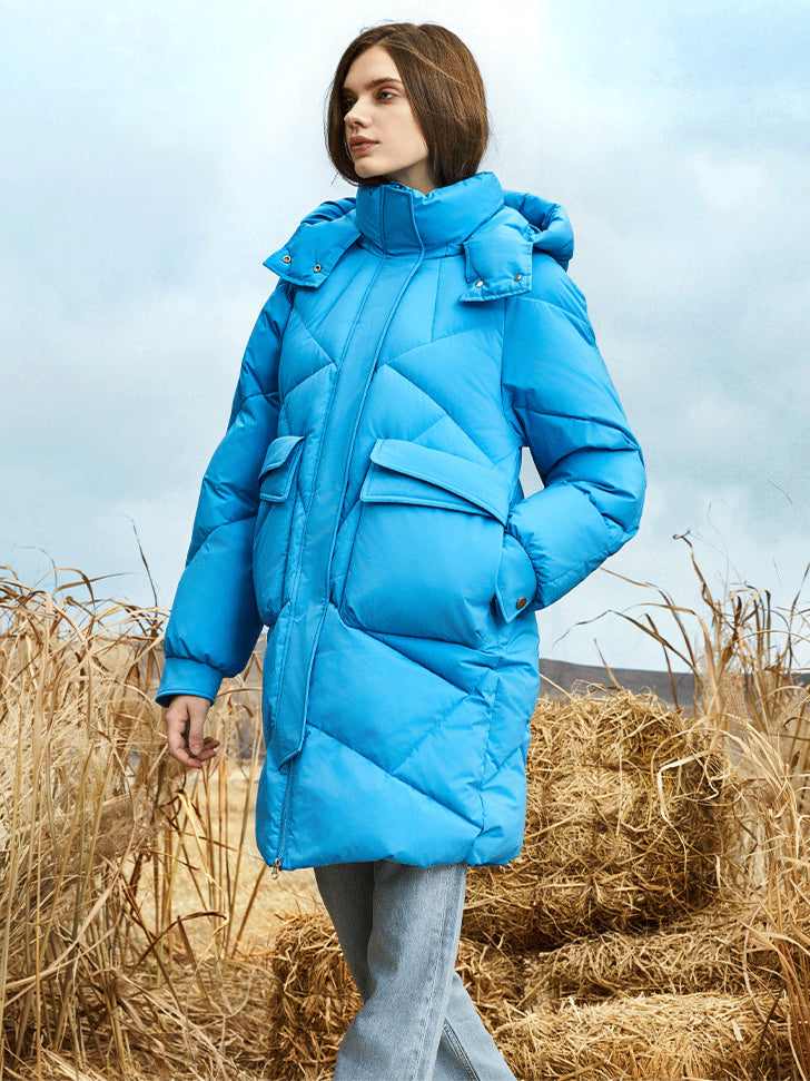 Trendy Stylish Long Puffer Coat