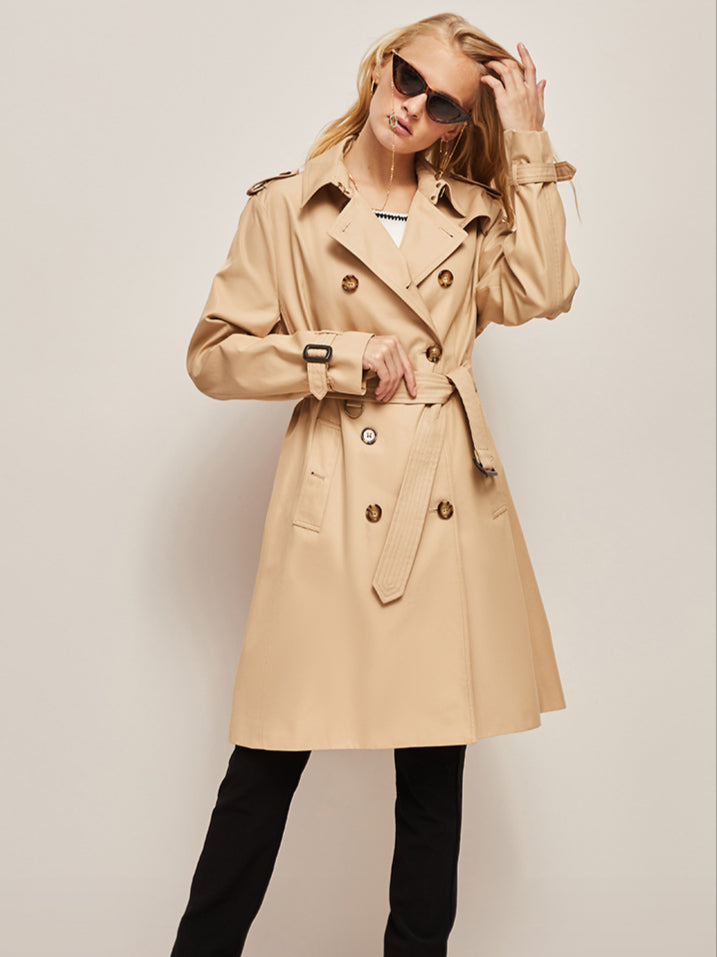 Timeless Elegance Classic Belted Trench Coat