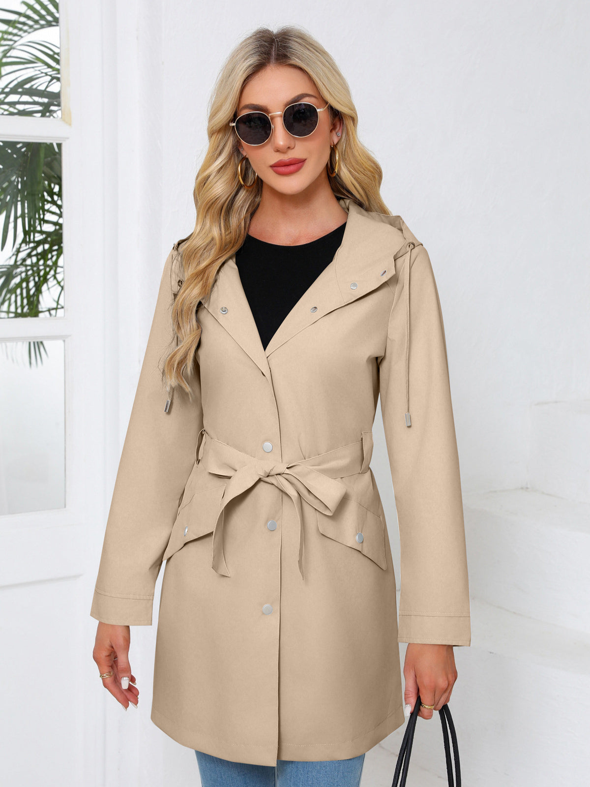 Urban Style Hooded Trench Coat