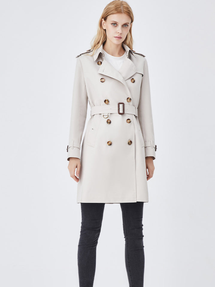 Timeless Elegance Classic Belted Trench Coat