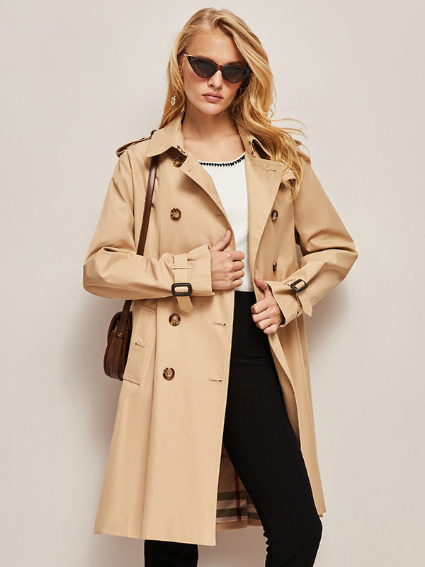 Timeless Elegance Classic Belted Trench Coat