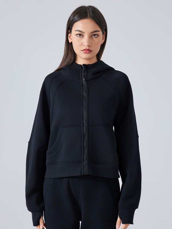 Bluza z kapturem Fitness Athletic Zip-Up