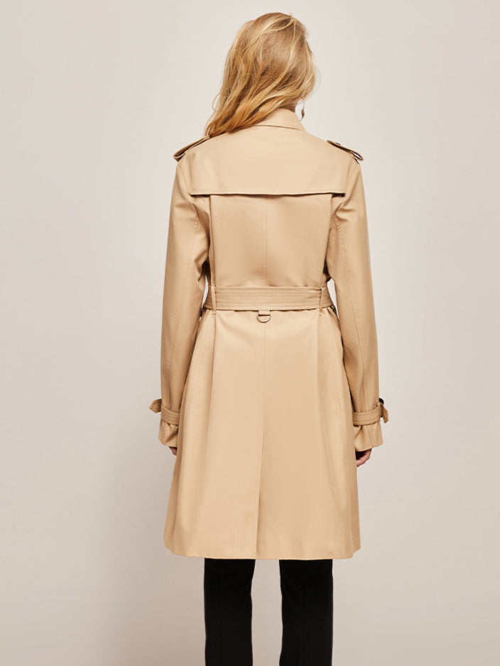 Timeless Elegance Classic Belted Trench Coat