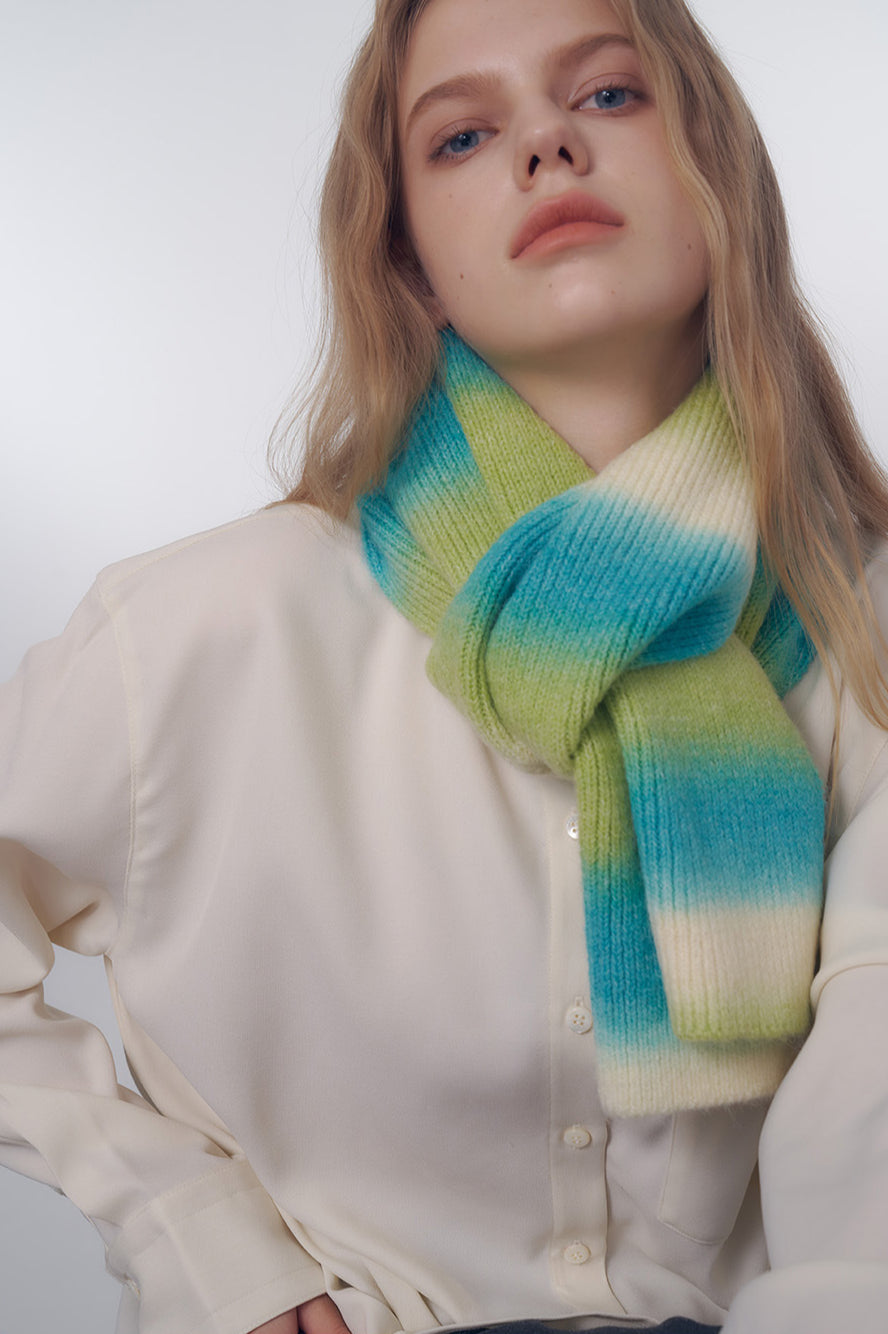 Warm Colorful Striped Scarf