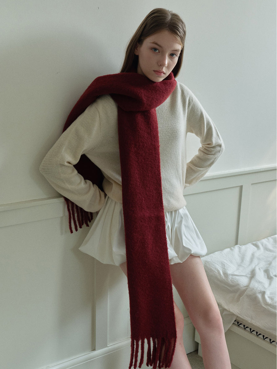 Solid Plain Casual Winter Warm Scarf