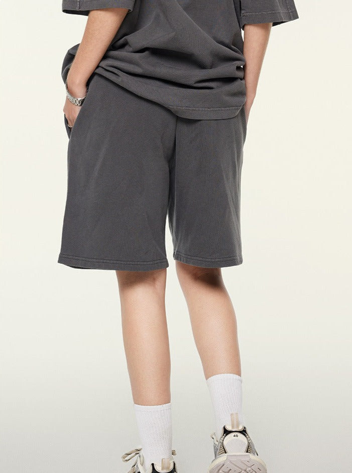 Gray Retro Street Fashionable Shorts
