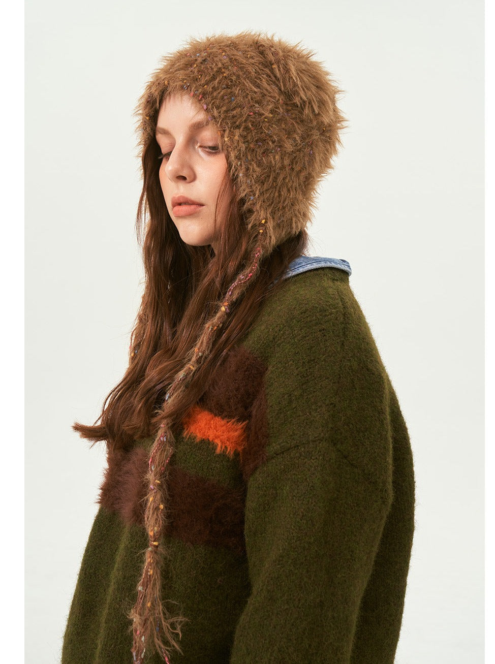 Cappello invernale da donna con orso caldo 