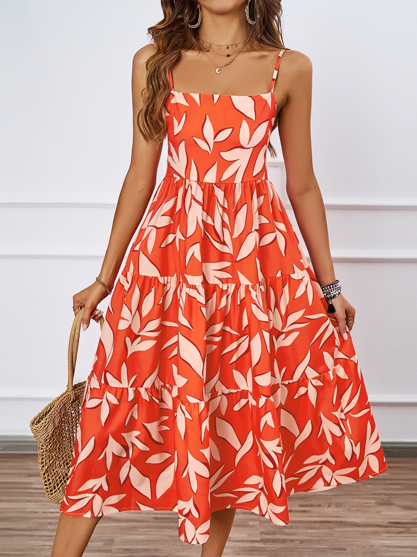 Floral Printed Sleeveless Dress