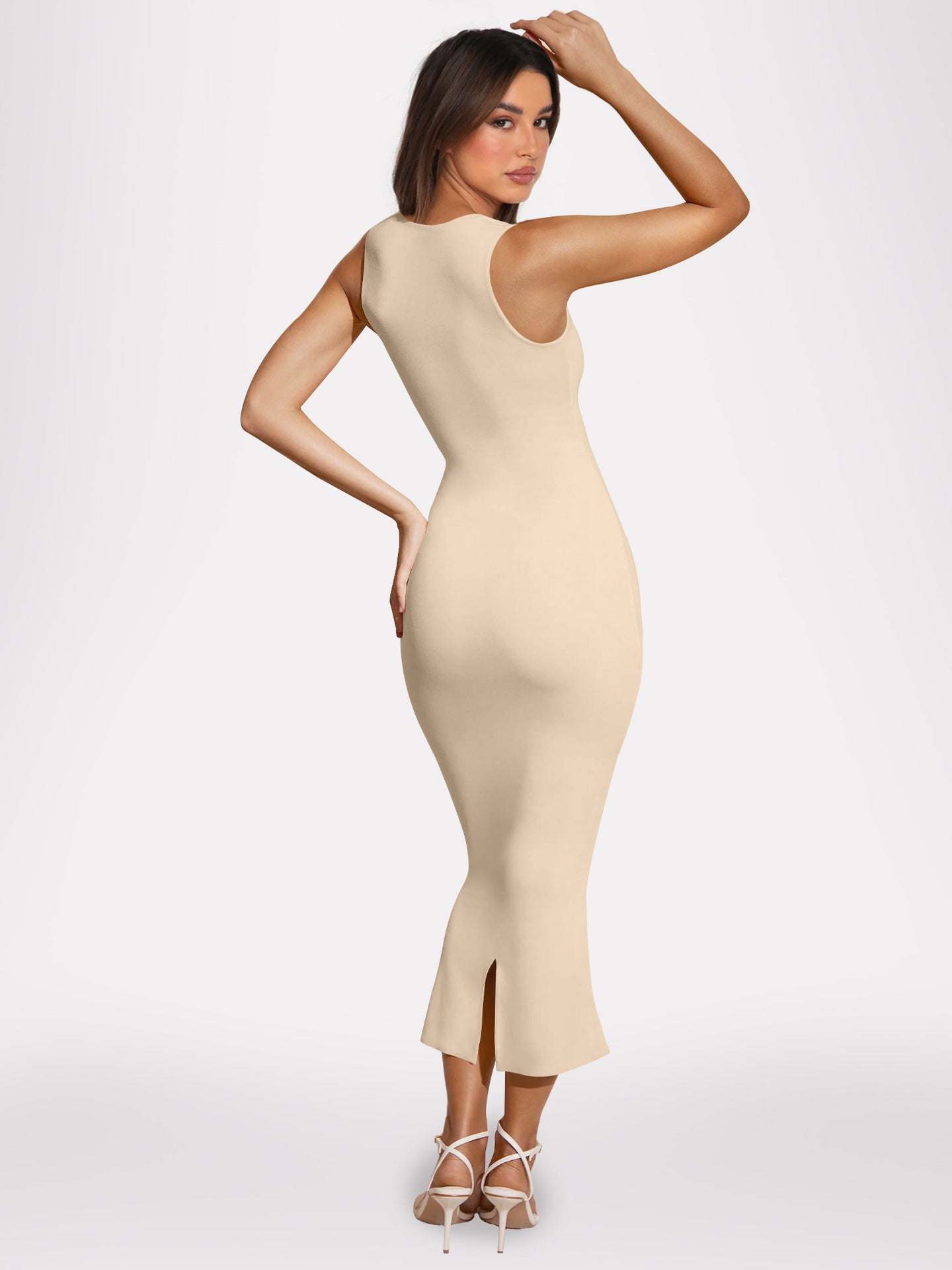 Sleeveless Bodycon Slit Dress