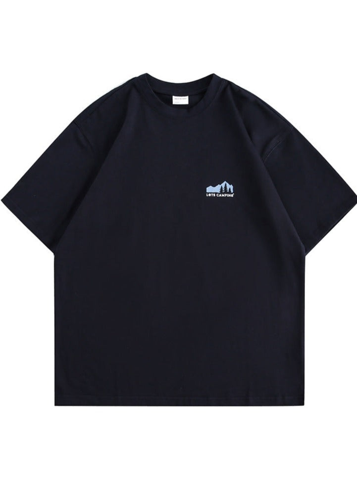 Crusher-Shirt „Mountain Silhouette“ für Herren, kurzärmelig 