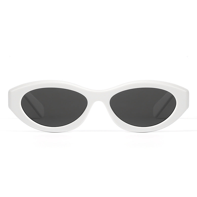 Cat-Eye-Sonnenbrille mit schmaler Rahmenplatte und UV-Schutz 