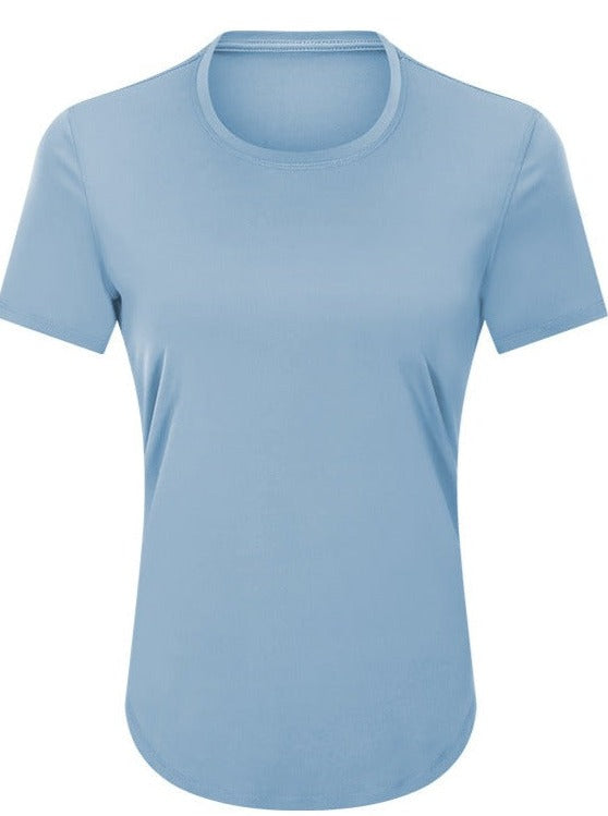 Lässiges, kurzärmliges, atmungsaktives und schnell trocknendes Basic-Shirt 