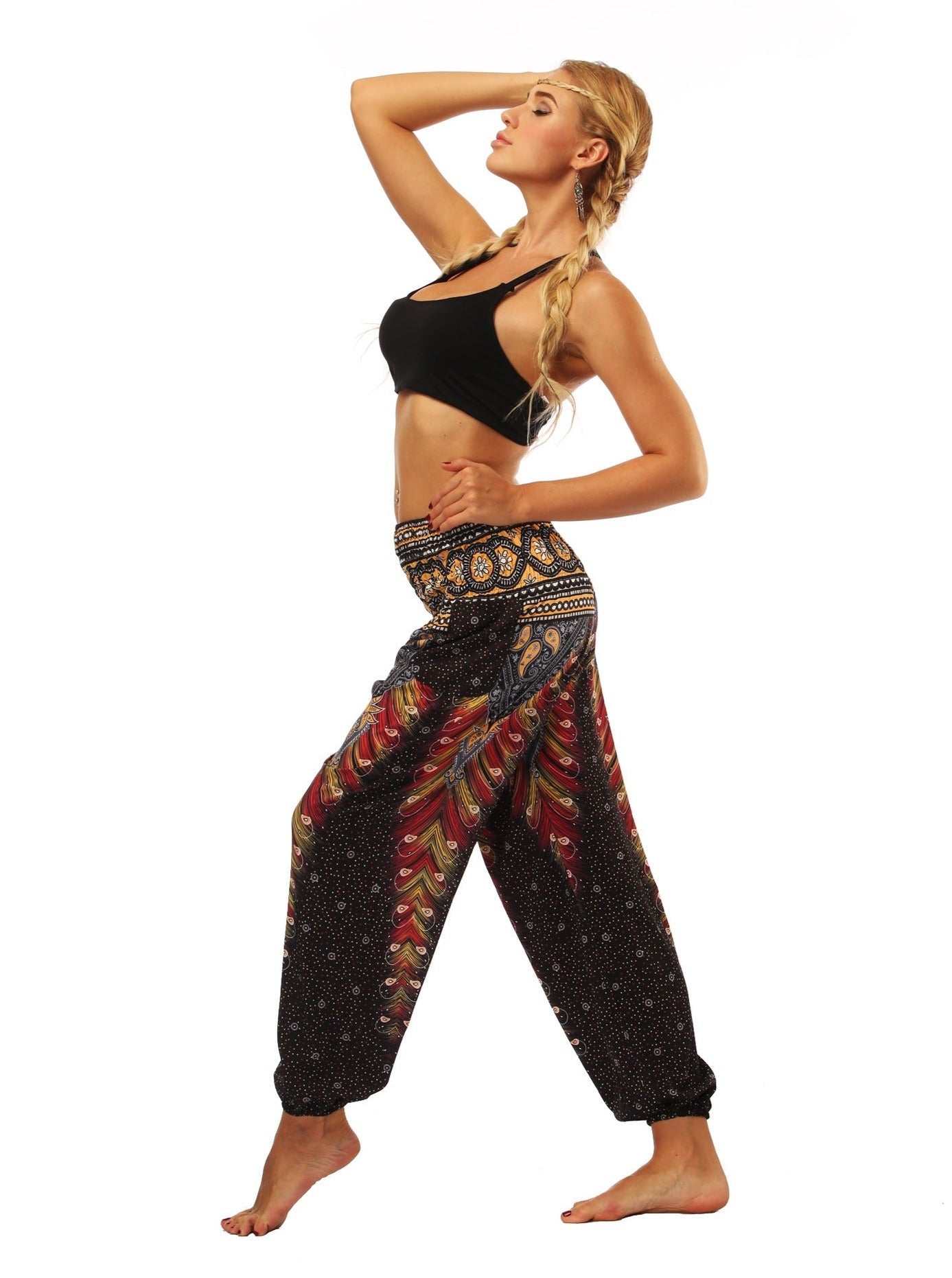 High-Waisted Indonesian Style Dance Pants