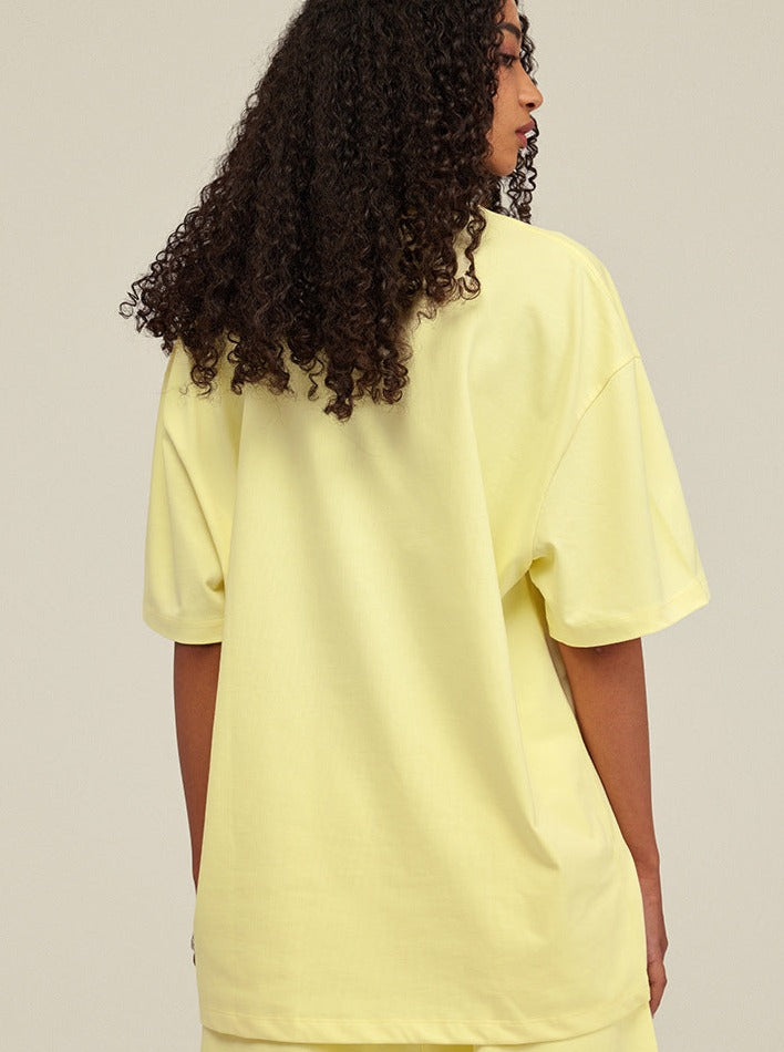 Trendy Yellow Short-Sleeved Top