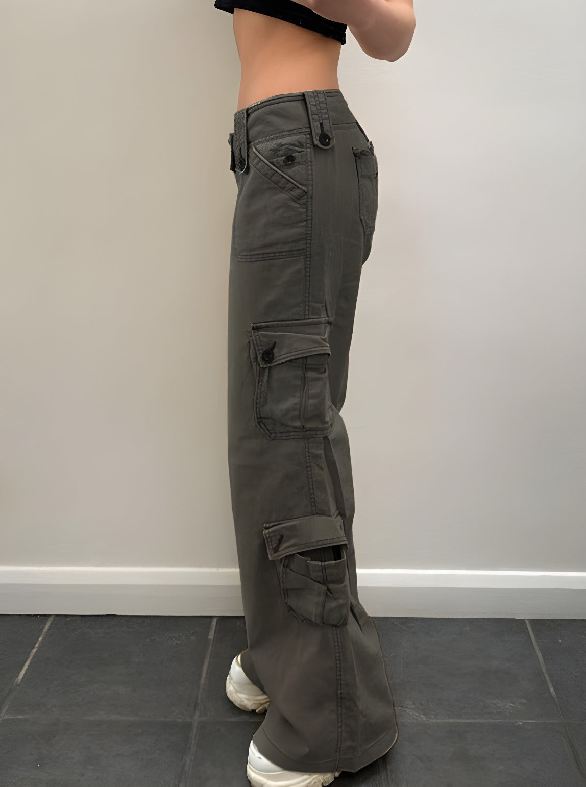 Baggy Cargo Multi-Pocket Denim Casual Broek 