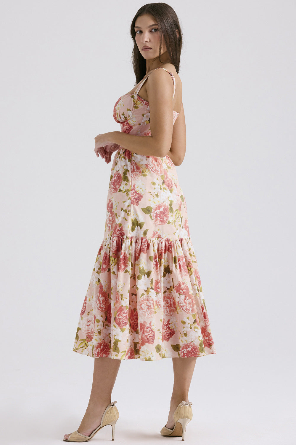 Floral Printed Sleeveless Sundress