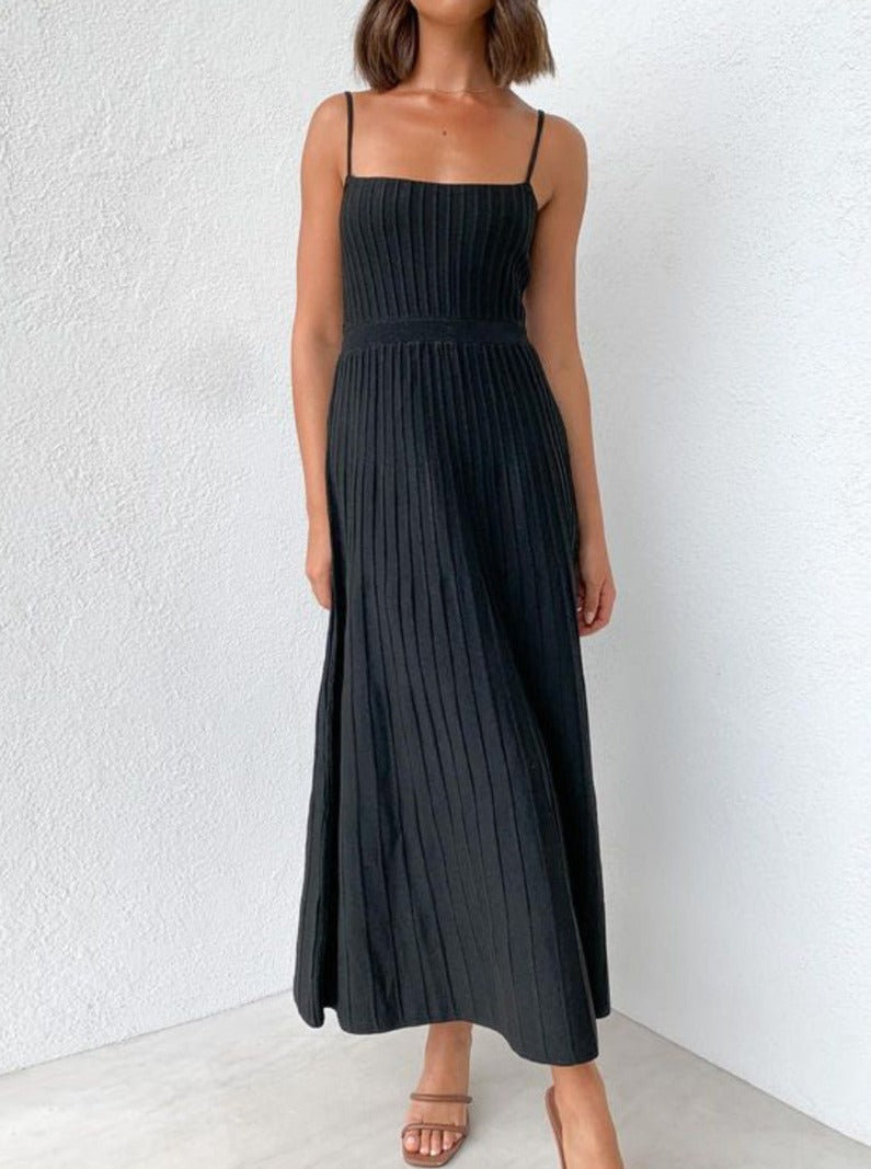 Casual Pleated Long Summer Dress