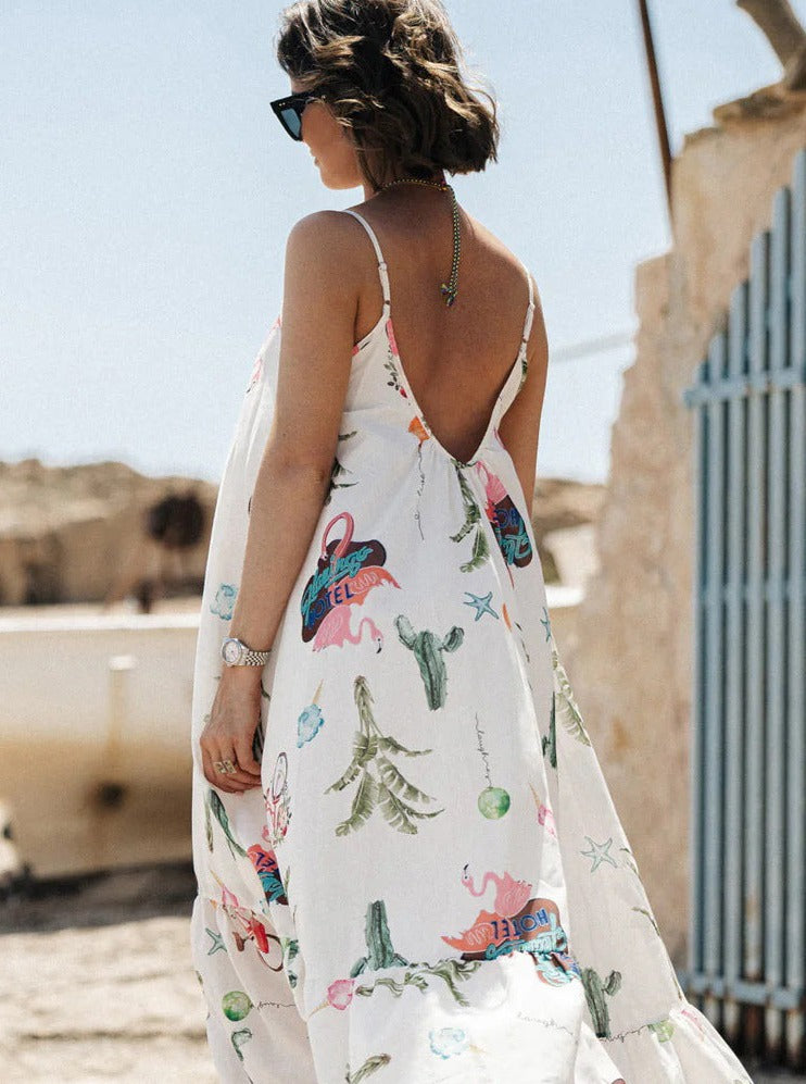 Casual Loose Printed Sundress