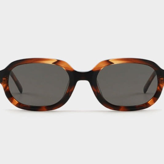 Braune Sonnenbrille mit koreanischer Platte und hoher Qualität 