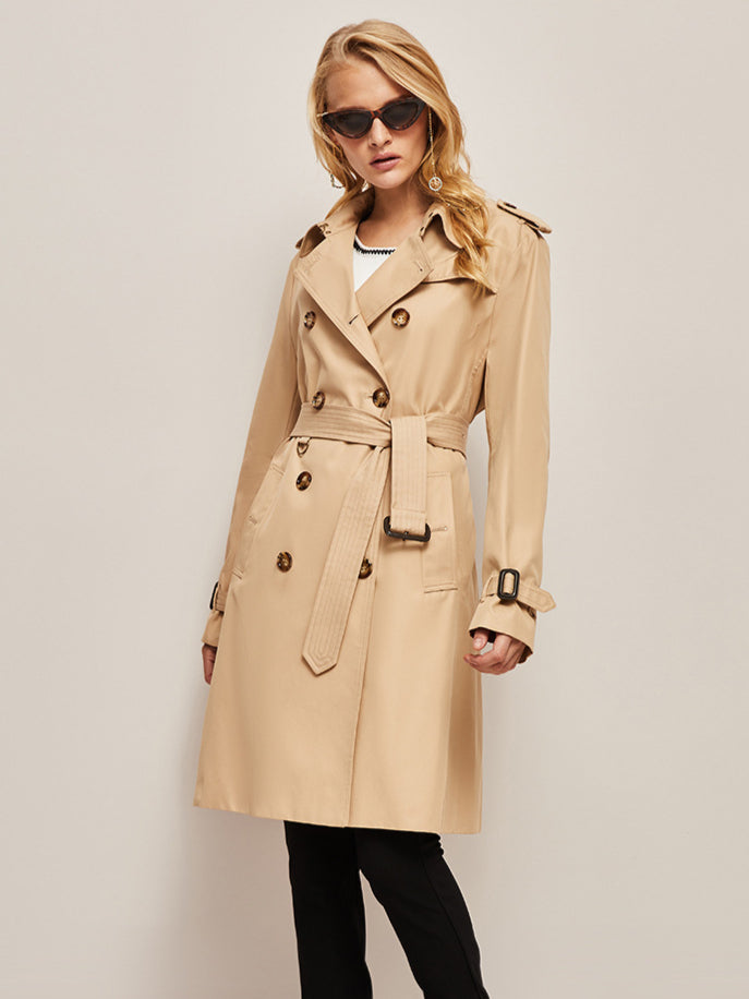 Timeless Elegance Classic Belted Trench Coat