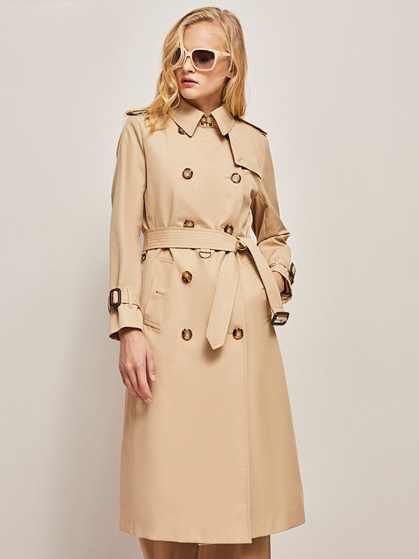 Elegant Classic Long Trench Coat