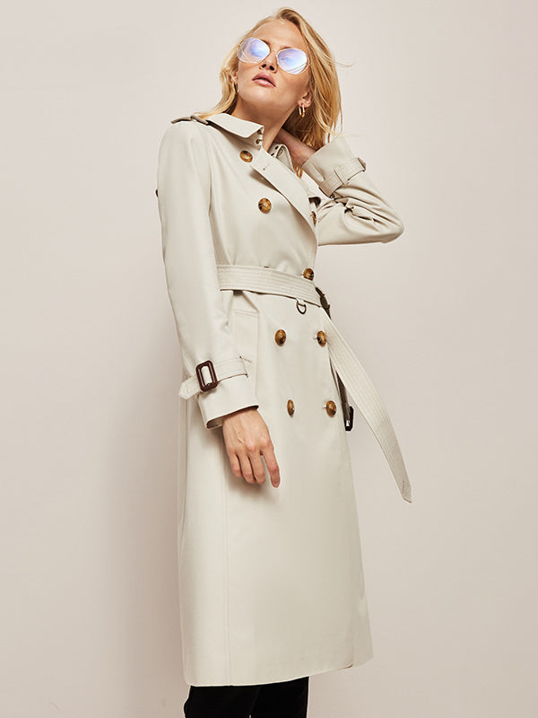 Elegant Classic Long Trench Coat