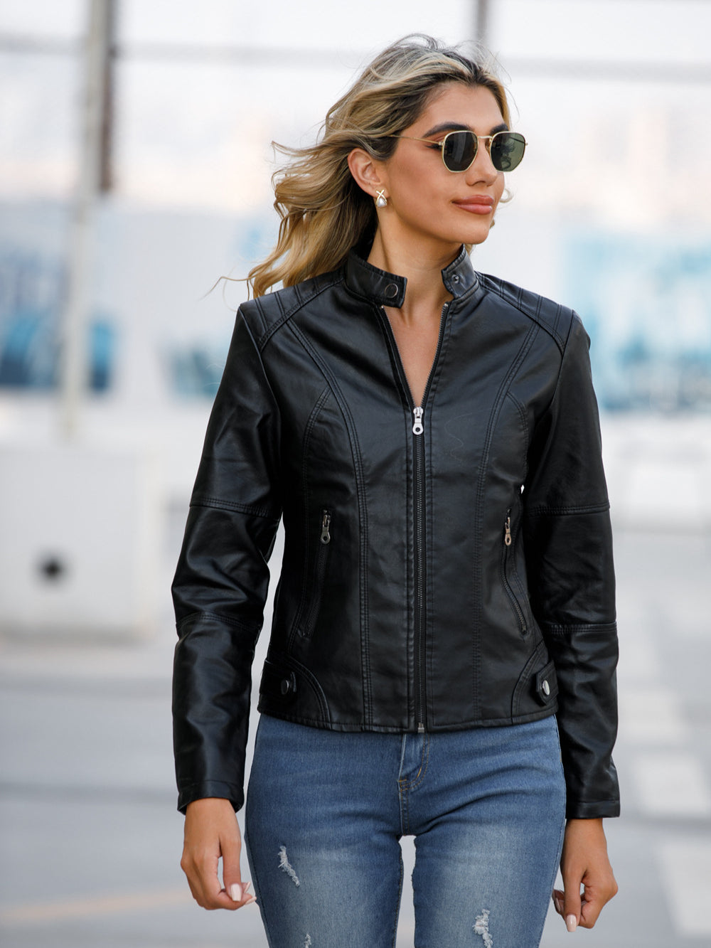 Stylish Casual Leather Jacket