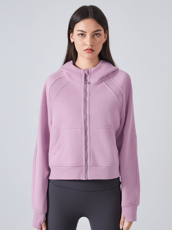 Bluza z kapturem Fitness Athletic Zip-Up