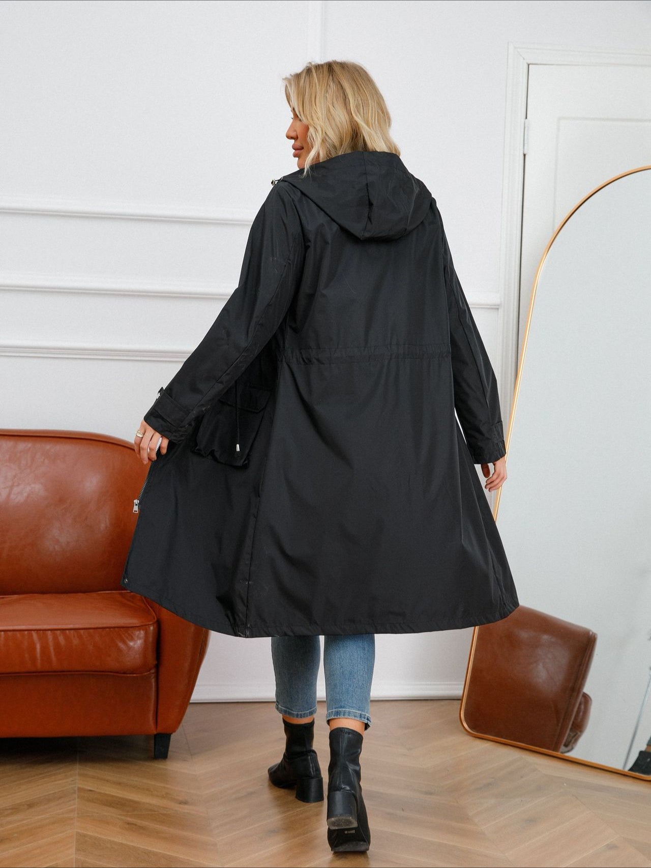 Casual Long Hooded Coat