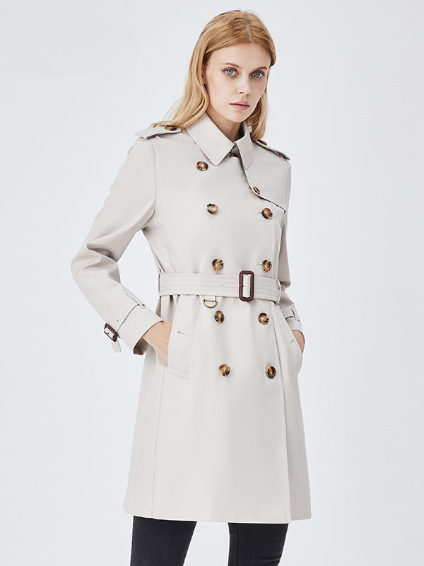 Timeless Elegance Classic Belted Trench Coat