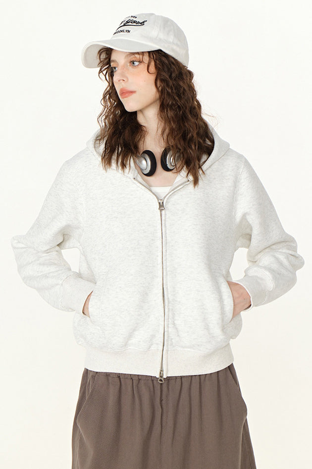 Zip Hoodie Damen, Langarm Kapuzenpullover mit Taschen, Casual Oversize Sweatjacke, Trendiger Baumwollmix Hoodie, Verschiedene Farben