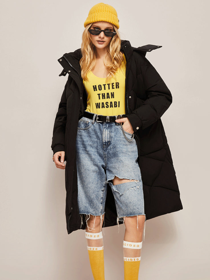 Trendy Stylish Long Puffer Coat