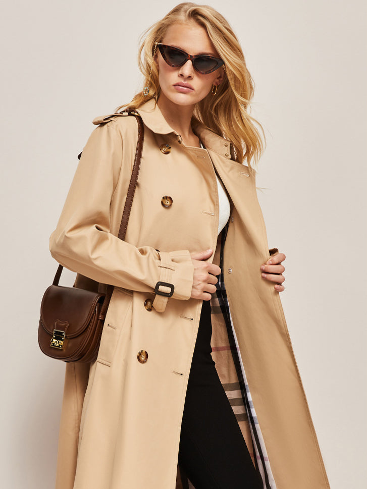 Timeless Elegance Classic Belted Trench Coat