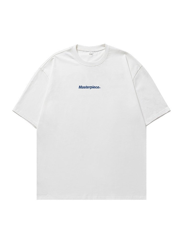 Lockeres, bedrucktes Unisex-Hemd mit kurzen Ärmeln 