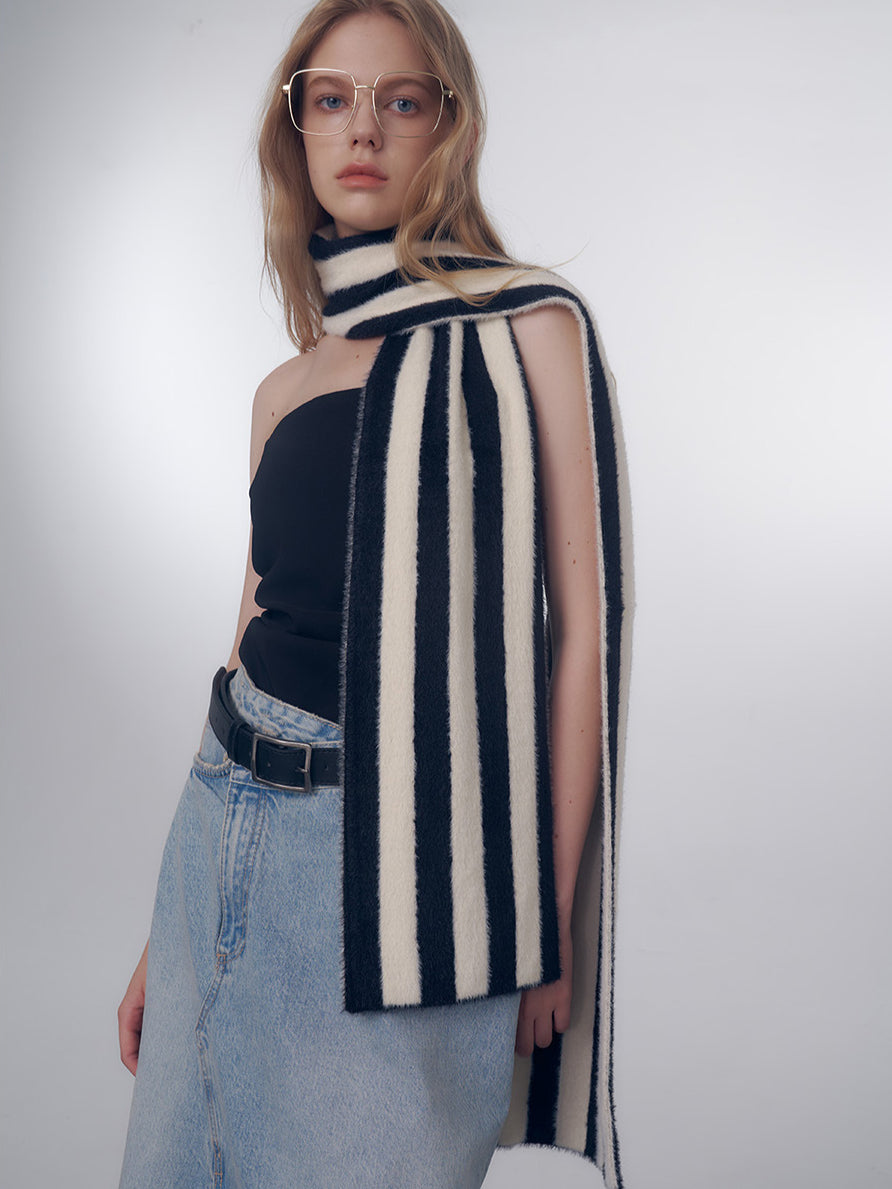 Women's Chic Striped Long Scarf