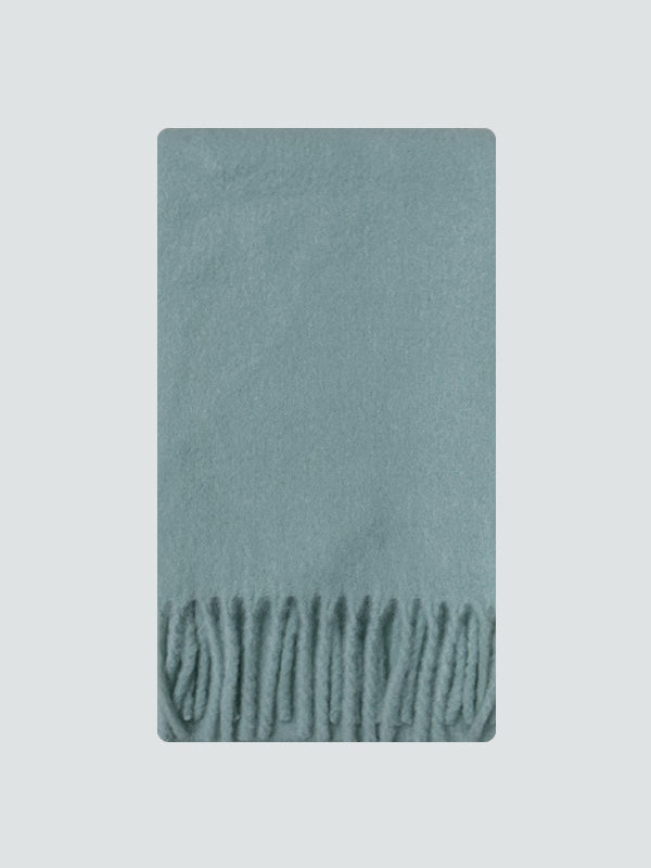 Solid Plain Mint Casual Winter Warm Scarf