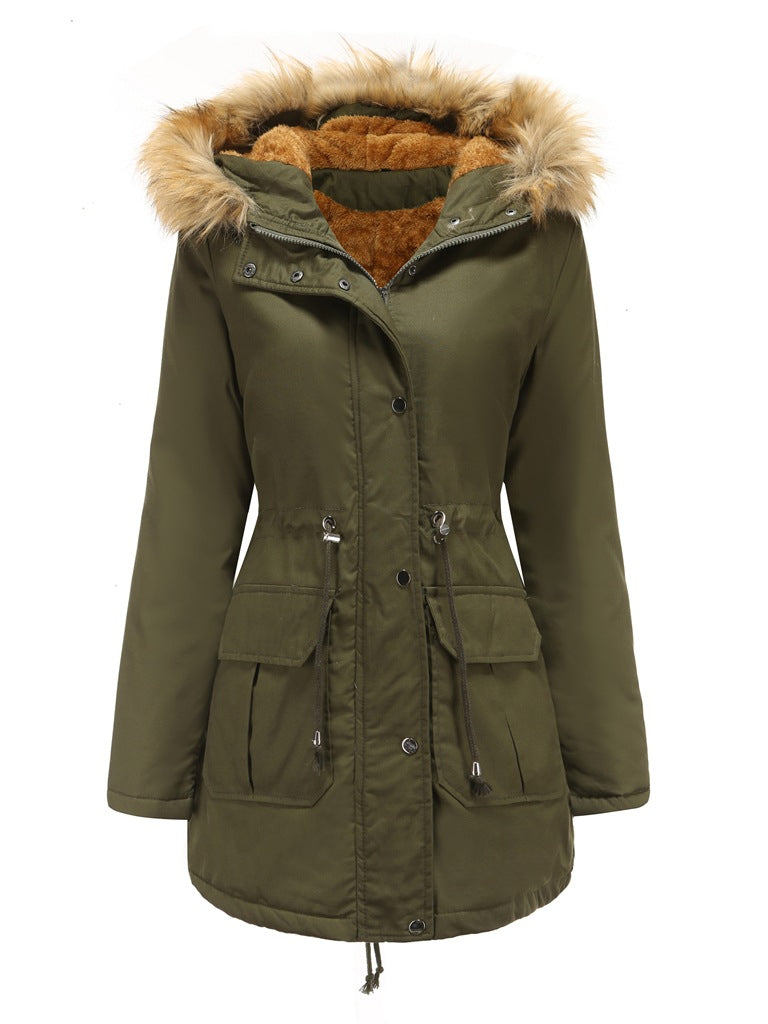 Fluffy Faux Fur Hooded Jacket