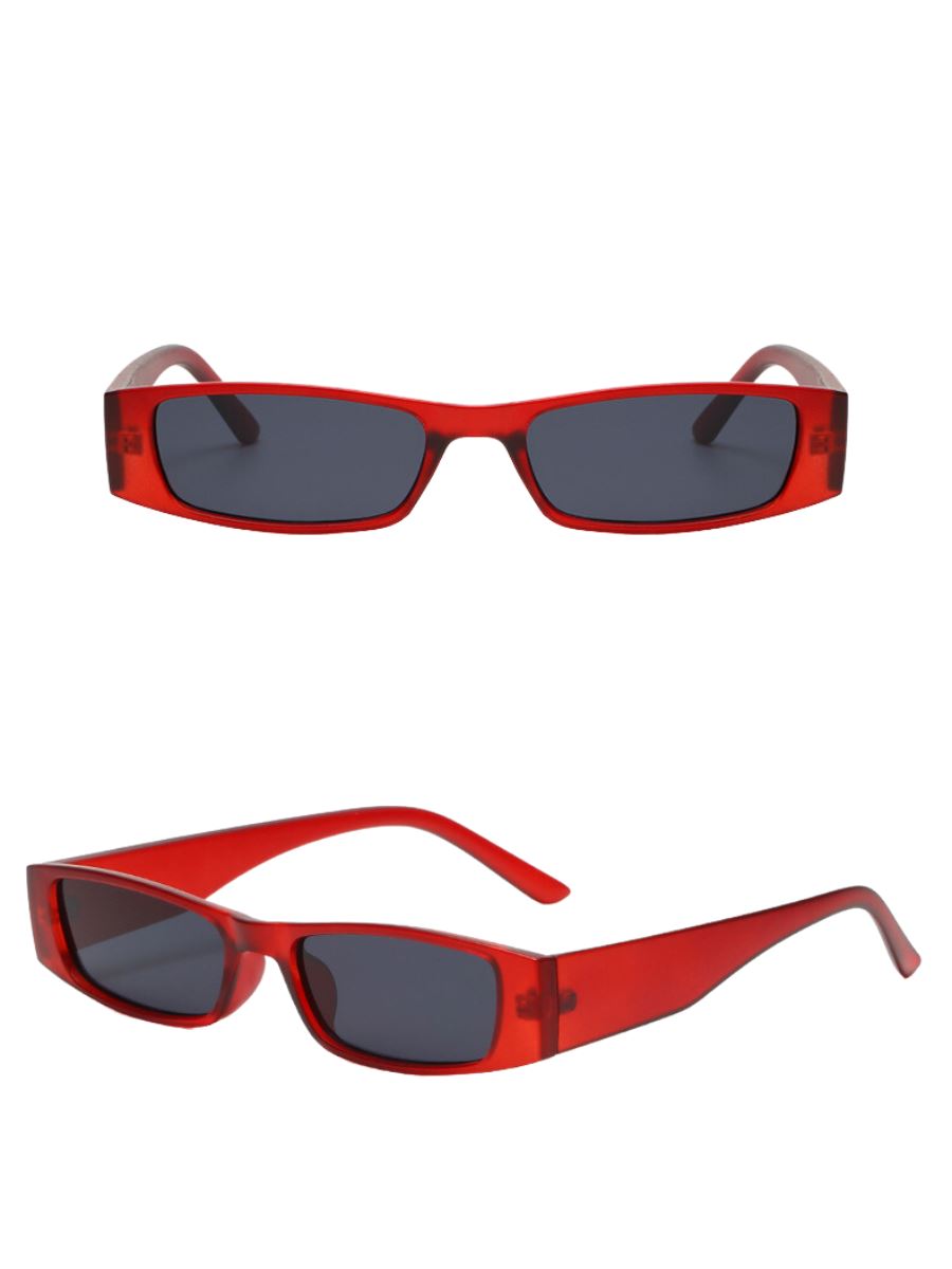 Love Retro Skinny Sunglasses Pinchbox Red 