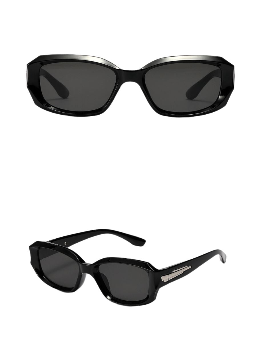 Sophisticated Oval Sunglasses Pinchbox Black 