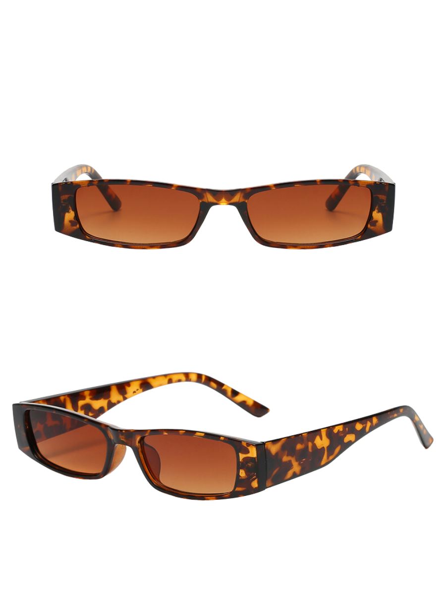 Love Retro Skinny Sunglasses Pinchbox Leopard 