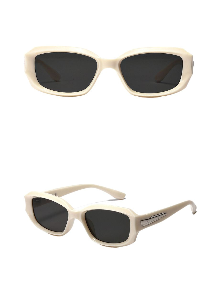 Sophisticated Oval Sunglasses Pinchbox Beige 