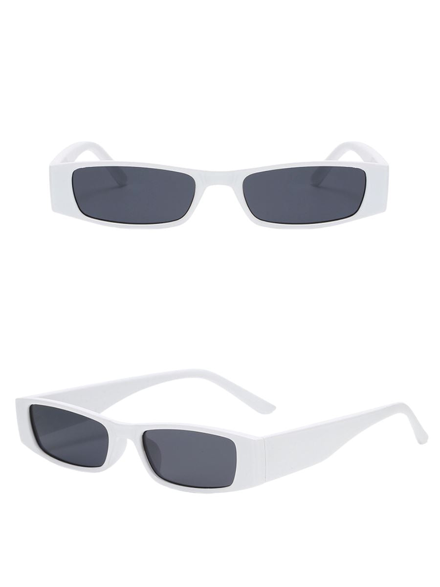 Love Retro Skinny Sunglasses Pinchbox White 