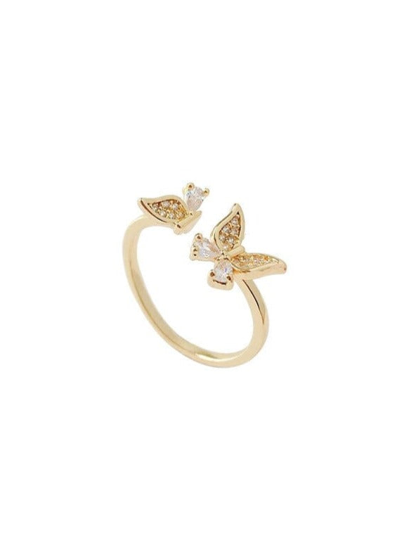 Butterfly zircon ring Rings Pinchbox 